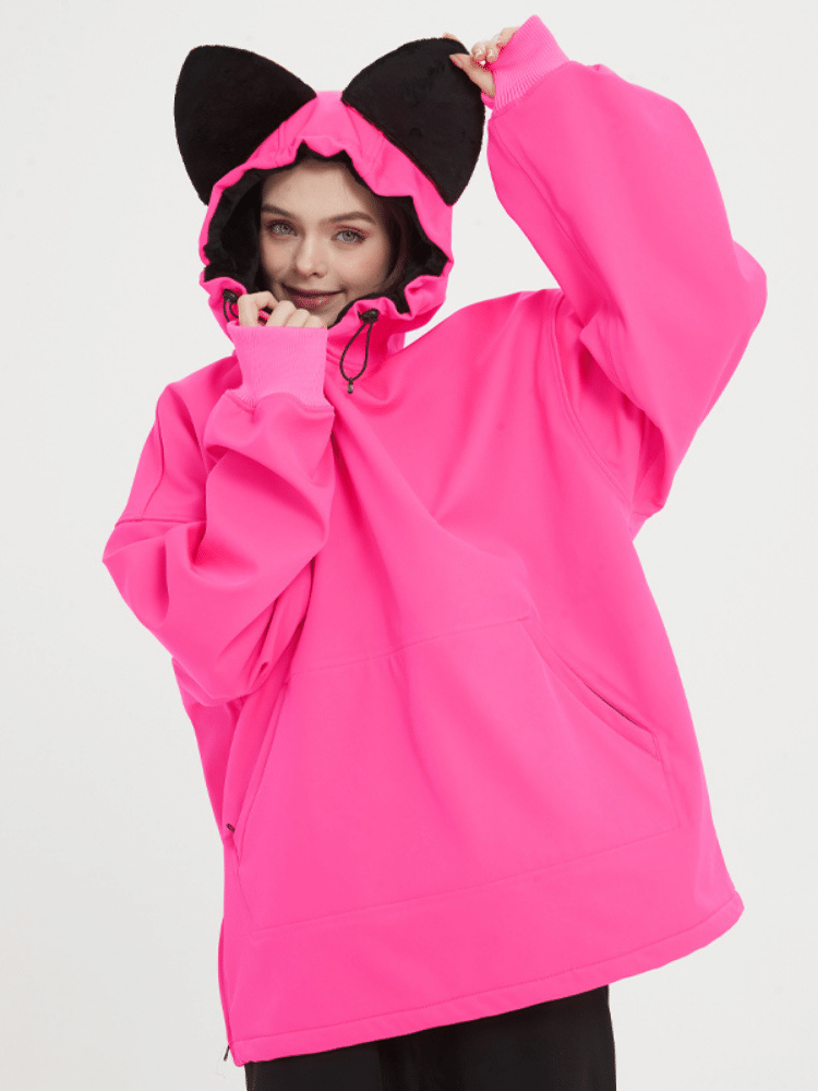 Doorek Iconic Cat Fleece Hoodie - Women's