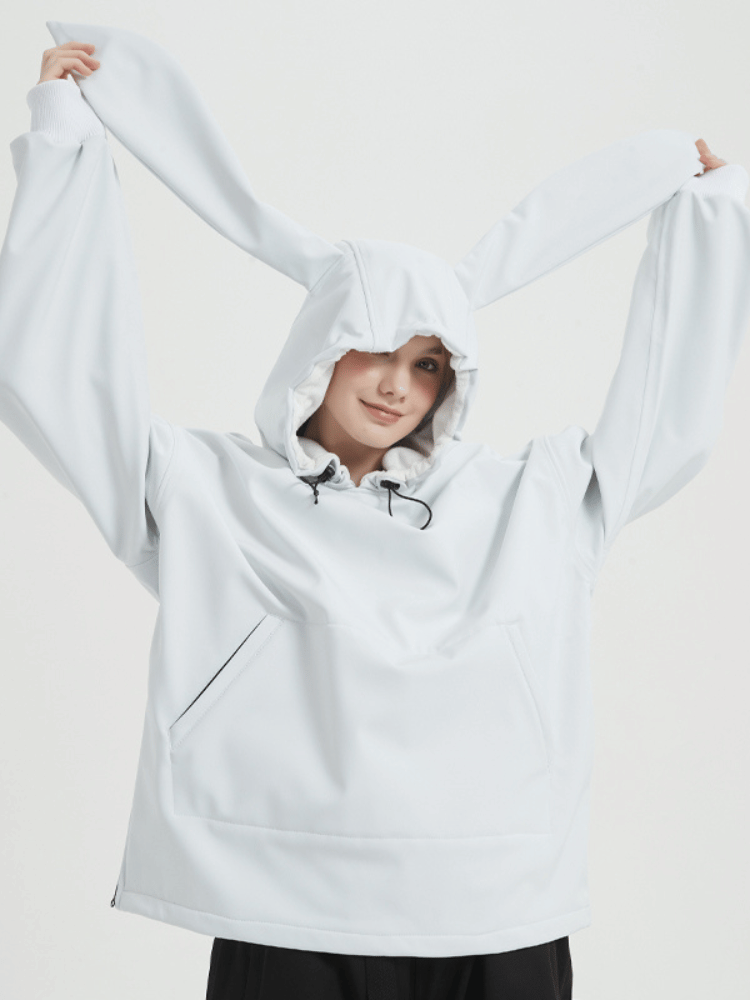 Iconic Rabbit Waterproof Fleece Hoodie – Unisex | Doorek