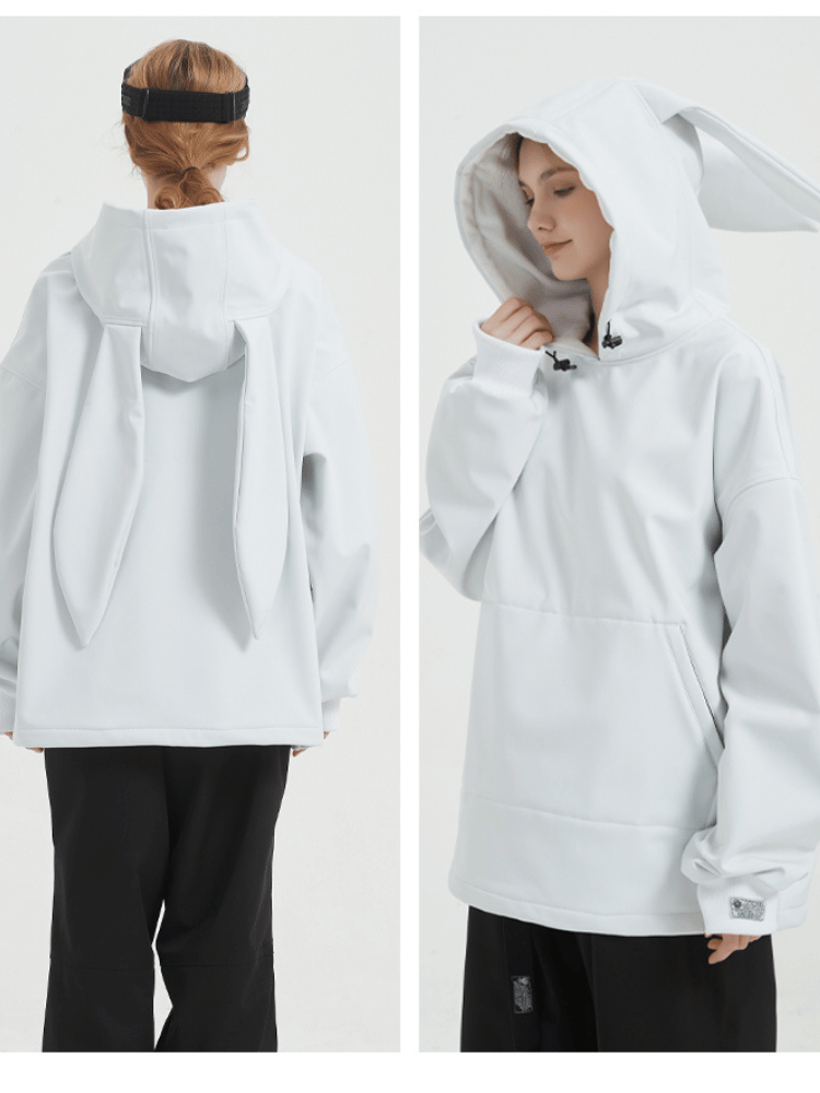Iconic Rabbit Waterproof Fleece Hoodie – Unisex | Doorek