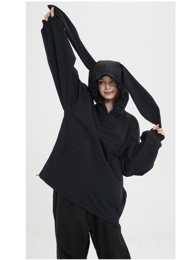 Iconic Rabbit Waterproof Fleece Hoodie – Unisex | Doorek