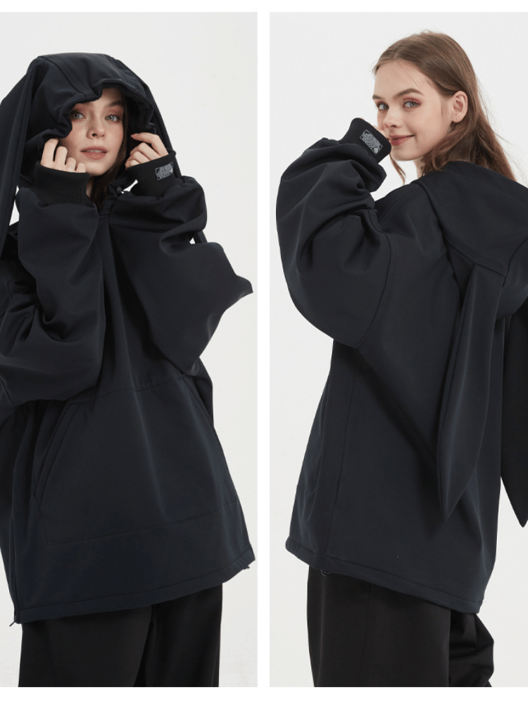 Iconic Rabbit Waterproof Fleece Hoodie – Unisex | Doorek