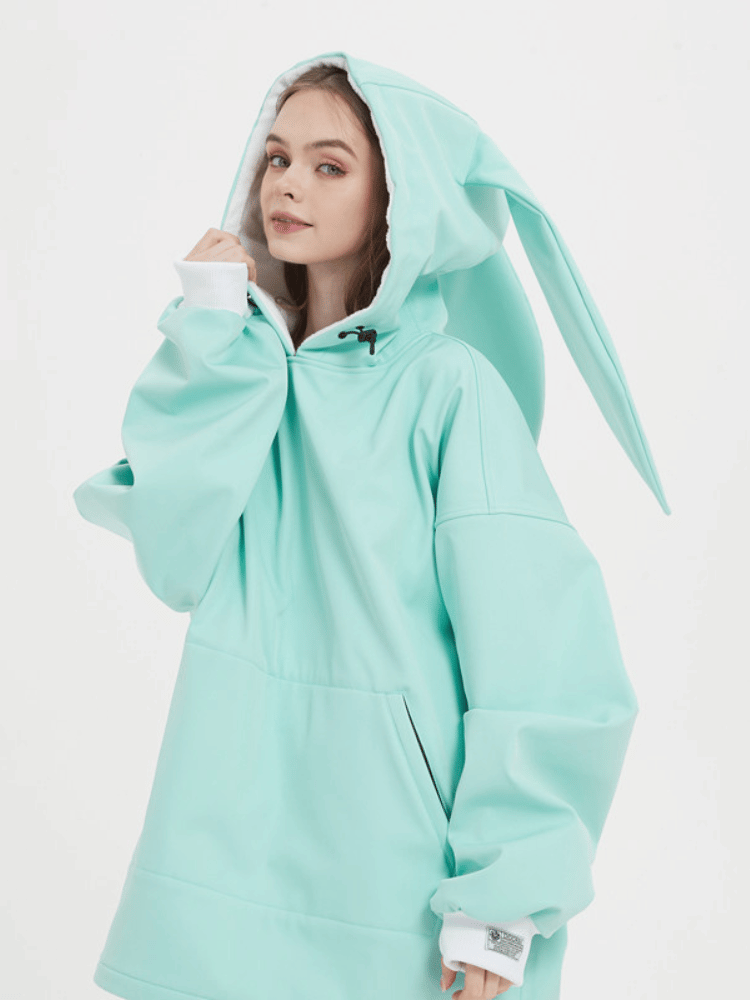 Iconic Rabbit Waterproof Fleece Hoodie – Unisex | Doorek