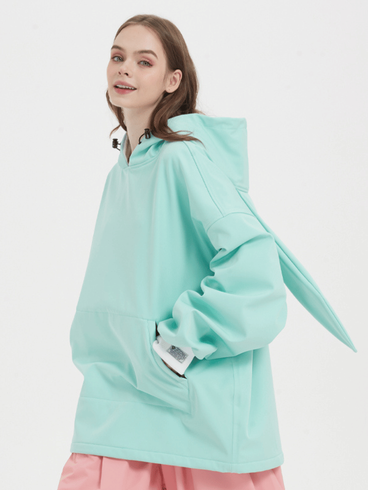 Iconic Rabbit Waterproof Fleece Hoodie – Unisex | Doorek