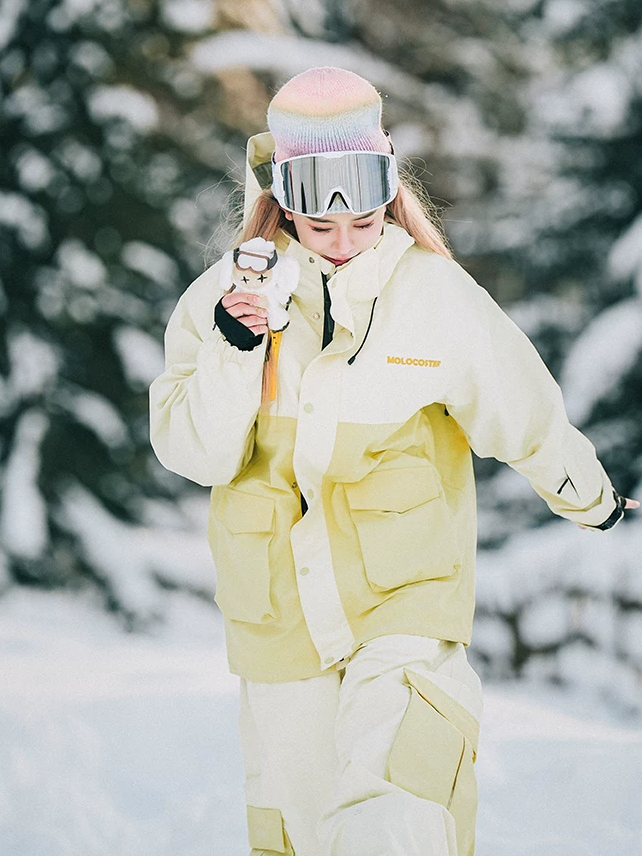 3L Candy Patchwork Insulated Ski Suit – Unisex | Molocoster