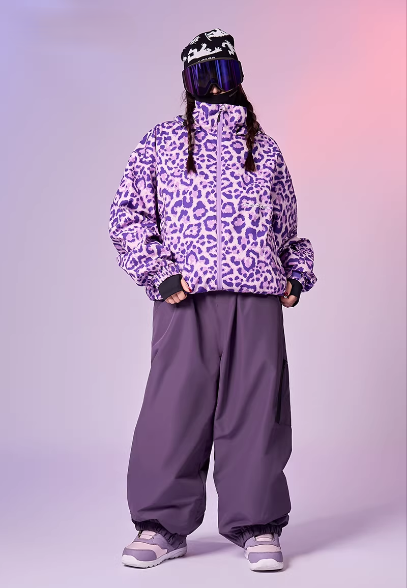 20K Leopard Print Snow Jacket – Unisex | Doorek