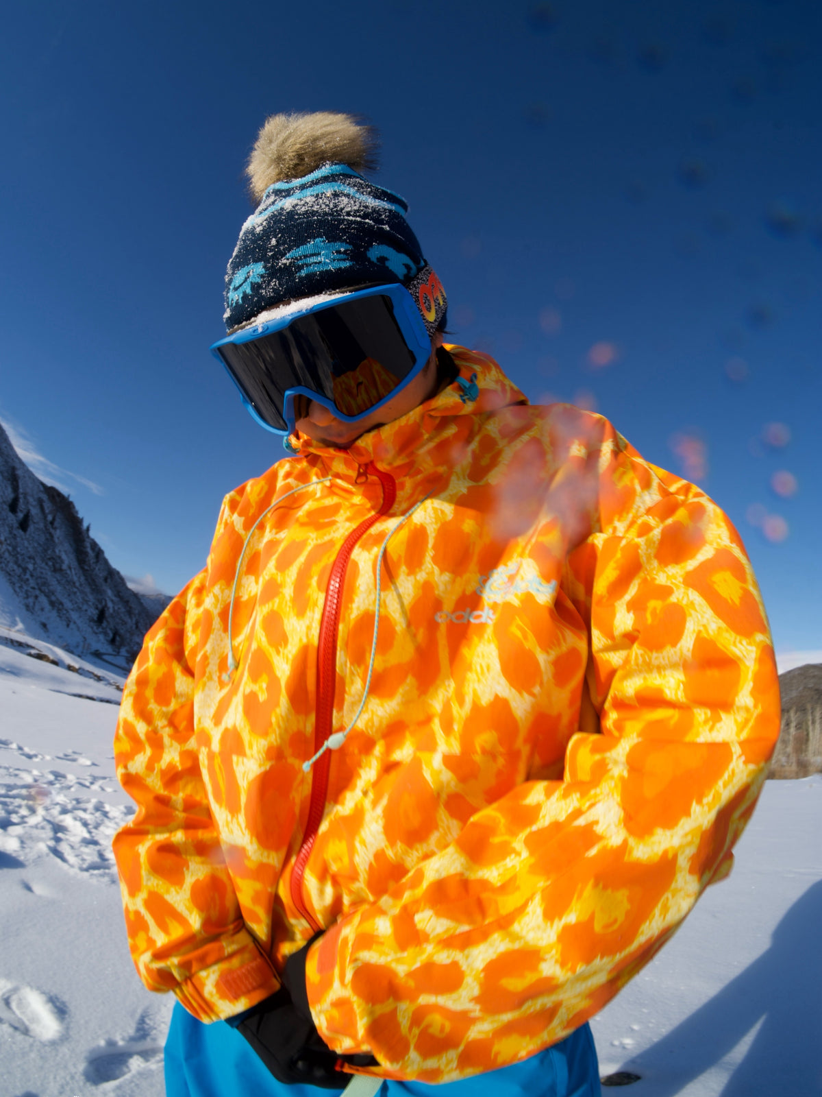 Violet Leopard Insulated Snow Jacket - Unisex | OddyEddy
