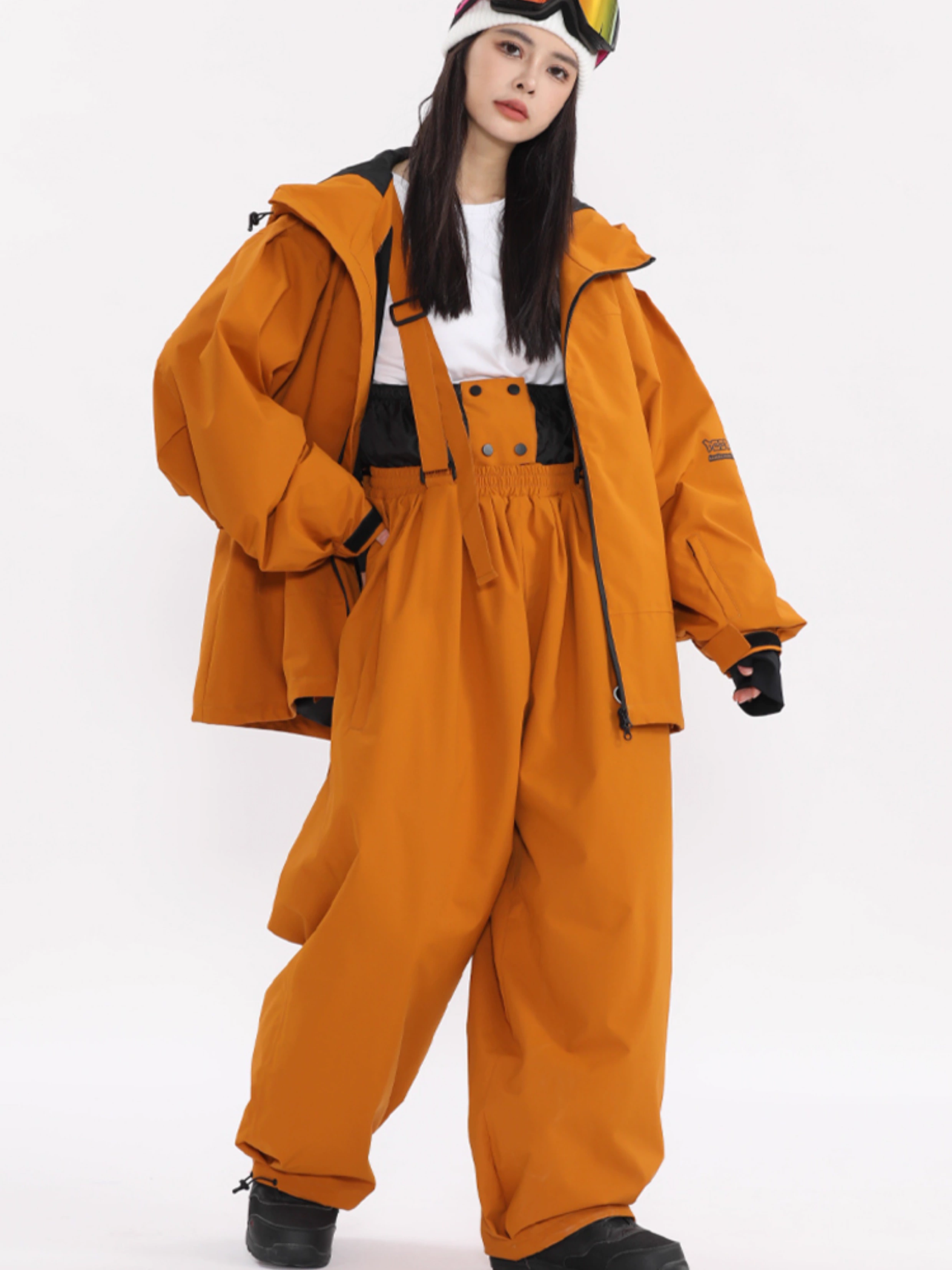 Suspender Baggy Snow Pants - Unisex | Doorek