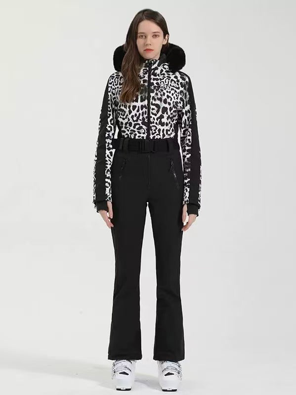 Classic Faux-Fur Ski Jumpsuit – Women's | Gsou Snow