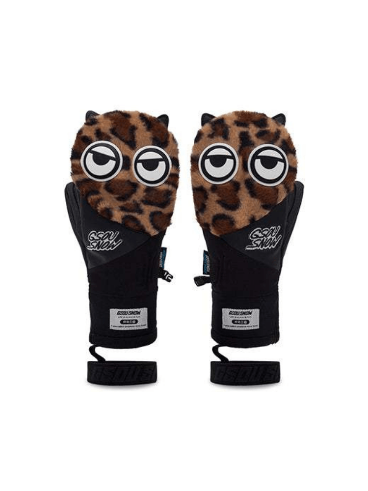 Grains Big Eyes Plush Mittens | Gsou Snow