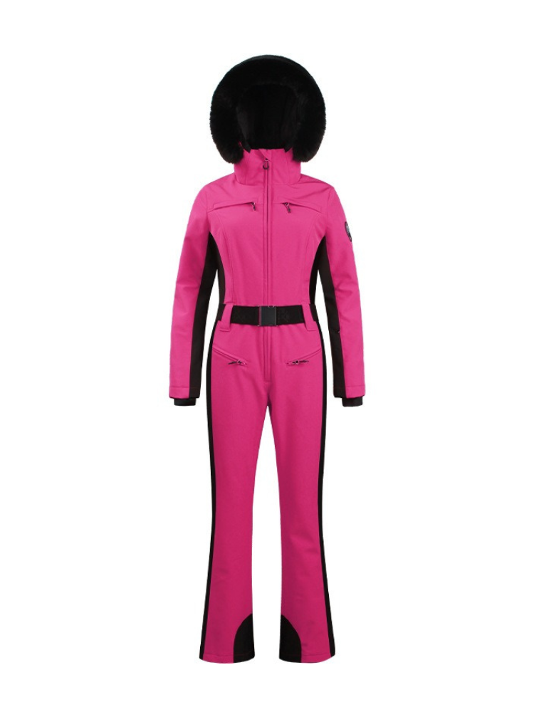 Faux-Fur Slim Ski Jumpsuit – Women's | Gsou Snow
