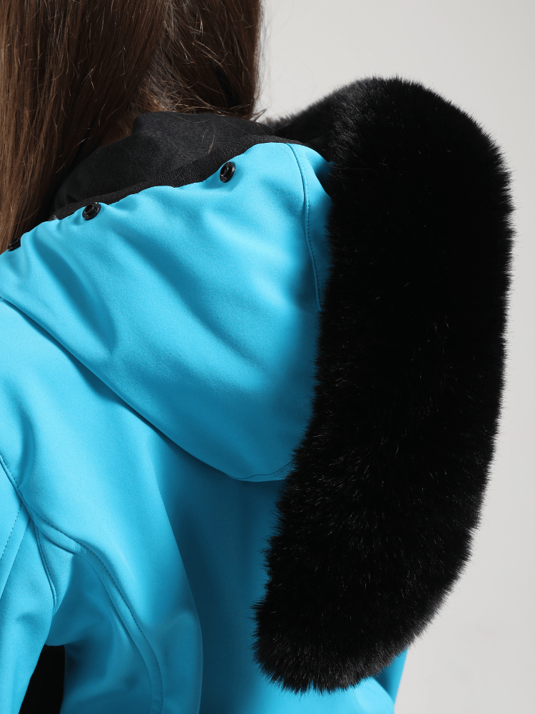 Faux-Fur Slim Ski Jumpsuit – Women's | Gsou Snow