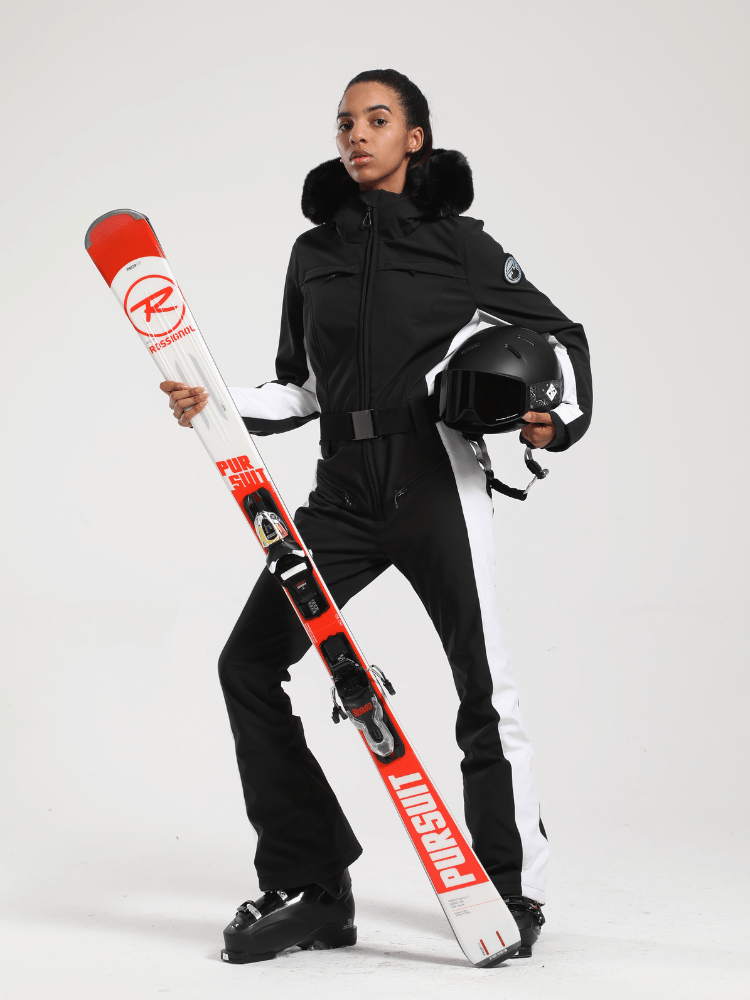 Faux-Fur Slim Ski Jumpsuit – Women's | Gsou Snow
