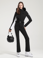 Faux-Fur Slim Ski Jumpsuit – Women's | Gsou Snow