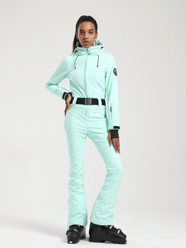 Gsou Snow Sleek Belted Ski Suit – Women’s