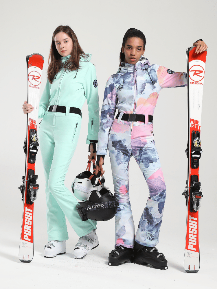Gsou Snow Sleek Belted Ski Suit – Women’s