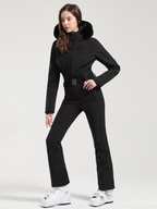Classic Faux-Fur Ski Jumpsuit – Women's | Gsou Snow