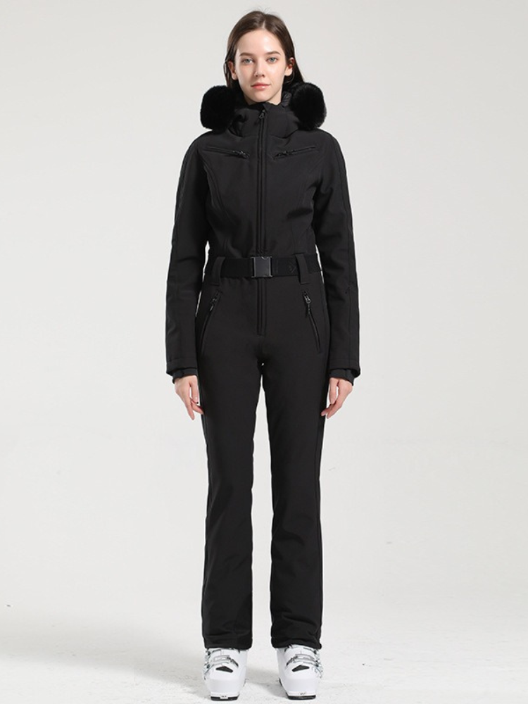Classic Faux-Fur Ski Jumpsuit – Women's | Gsou Snow