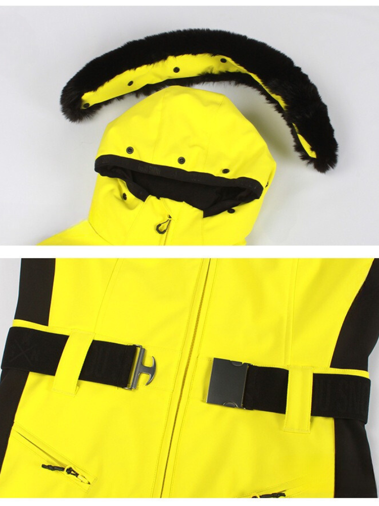 Classic Faux-Fur Ski Jumpsuit – Women's | Gsou Snow