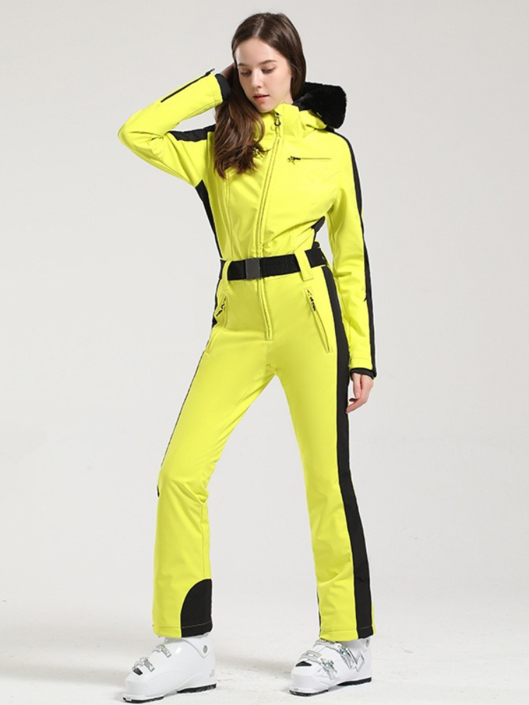 Classic Faux-Fur Ski Jumpsuit – Women's | Gsou Snow