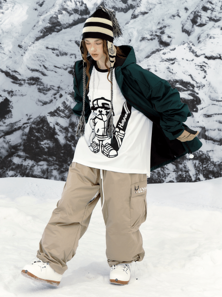 Hellystudio Super Baggy Fleece Pants - Men's Tan Hellystudio | Snowears.com