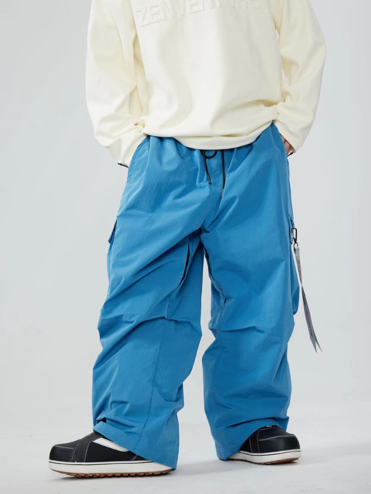 Hellystudio Super Baggy Fleece Pants - Men's Blue Hellystudio | Snowears.com