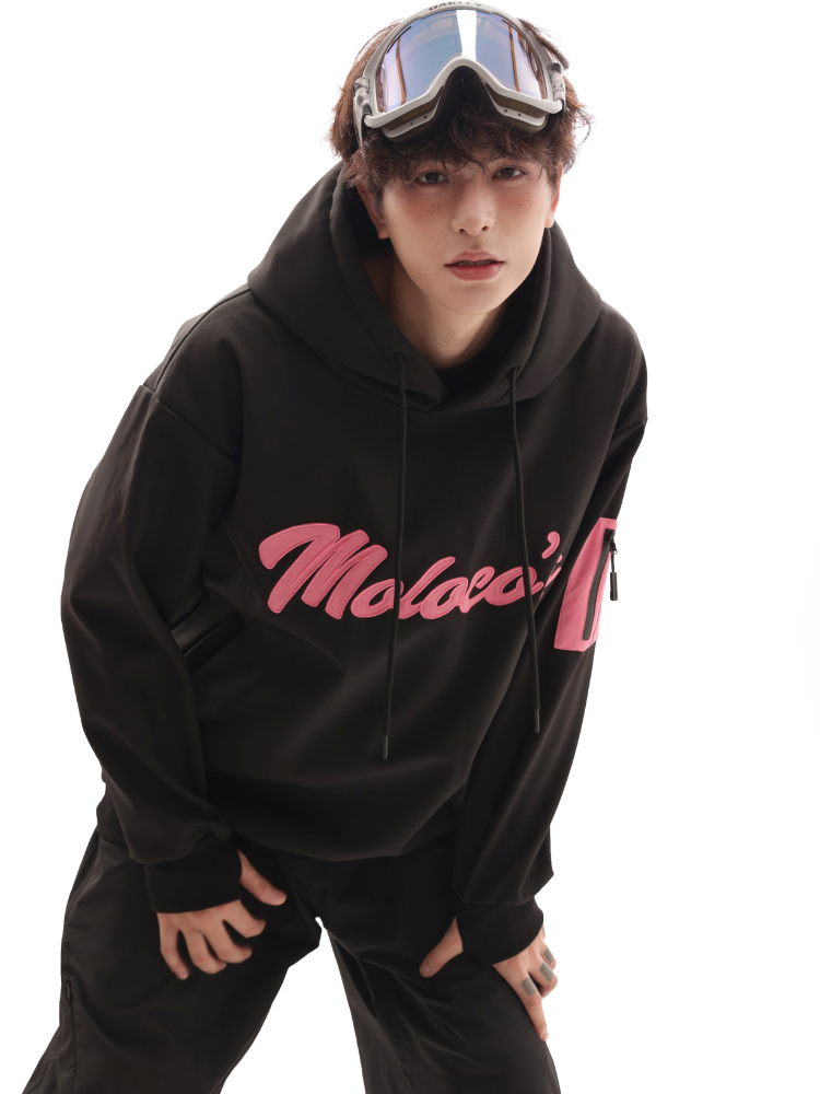 Molocoster Pink Crest Waterproof Hoodie – Unisex