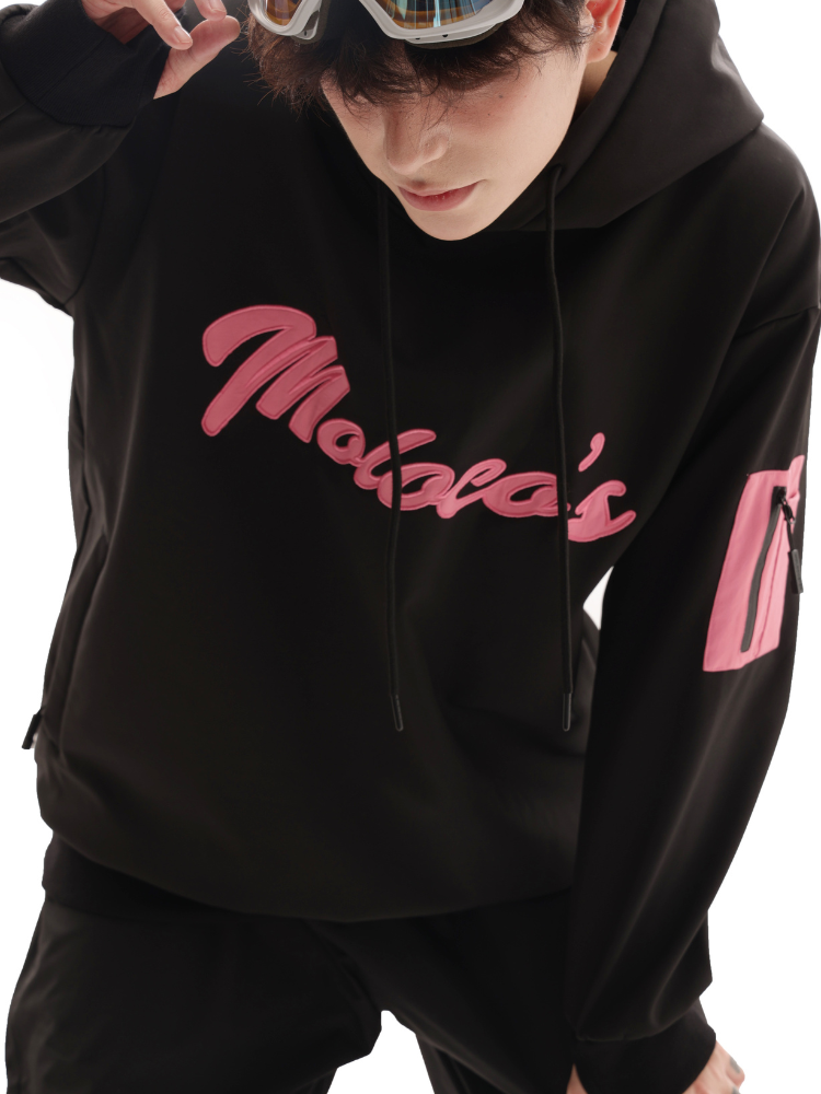 Molocoster Pink Crest Waterproof Hoodie – Unisex