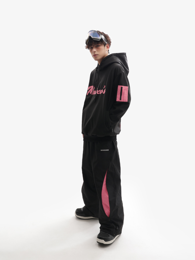 Molocoster Pink Crest Waterproof Hoodie – Unisex