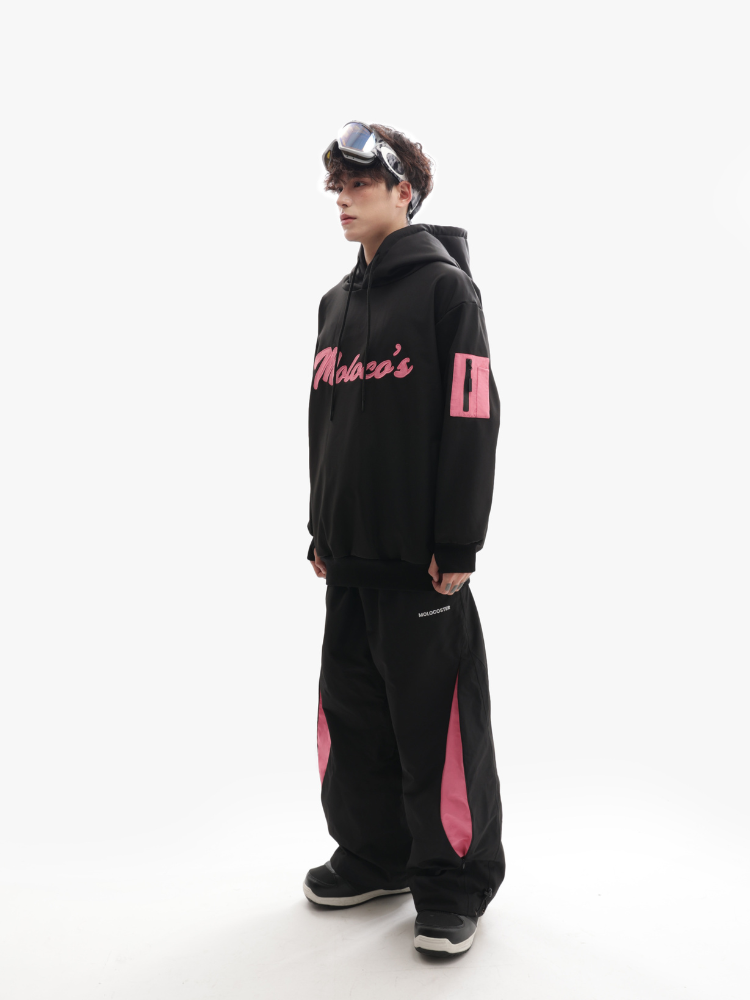 Molocoster Pink Crest Waterproof Hoodie – Unisex