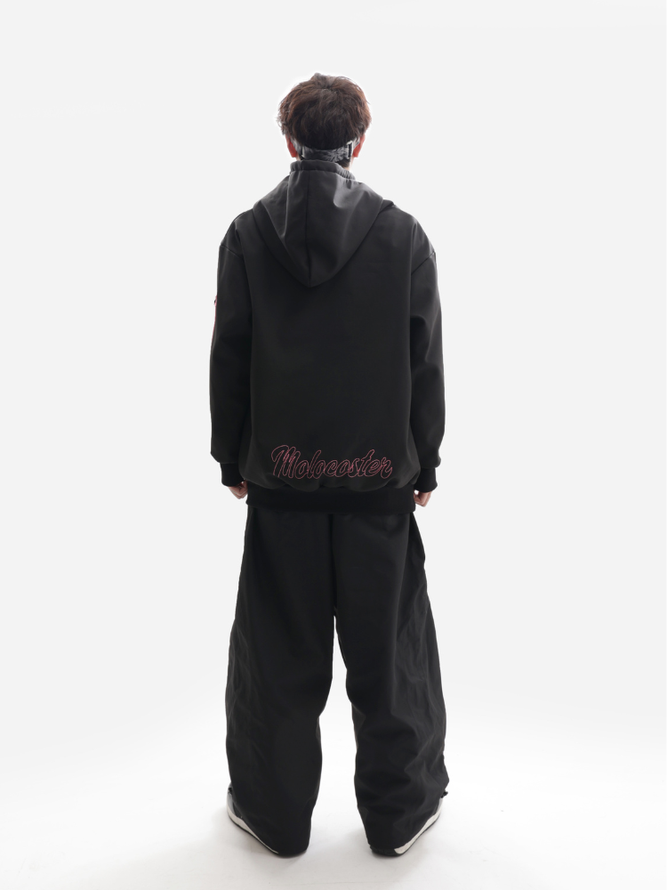 Molocoster Pink Crest Waterproof Hoodie – Unisex