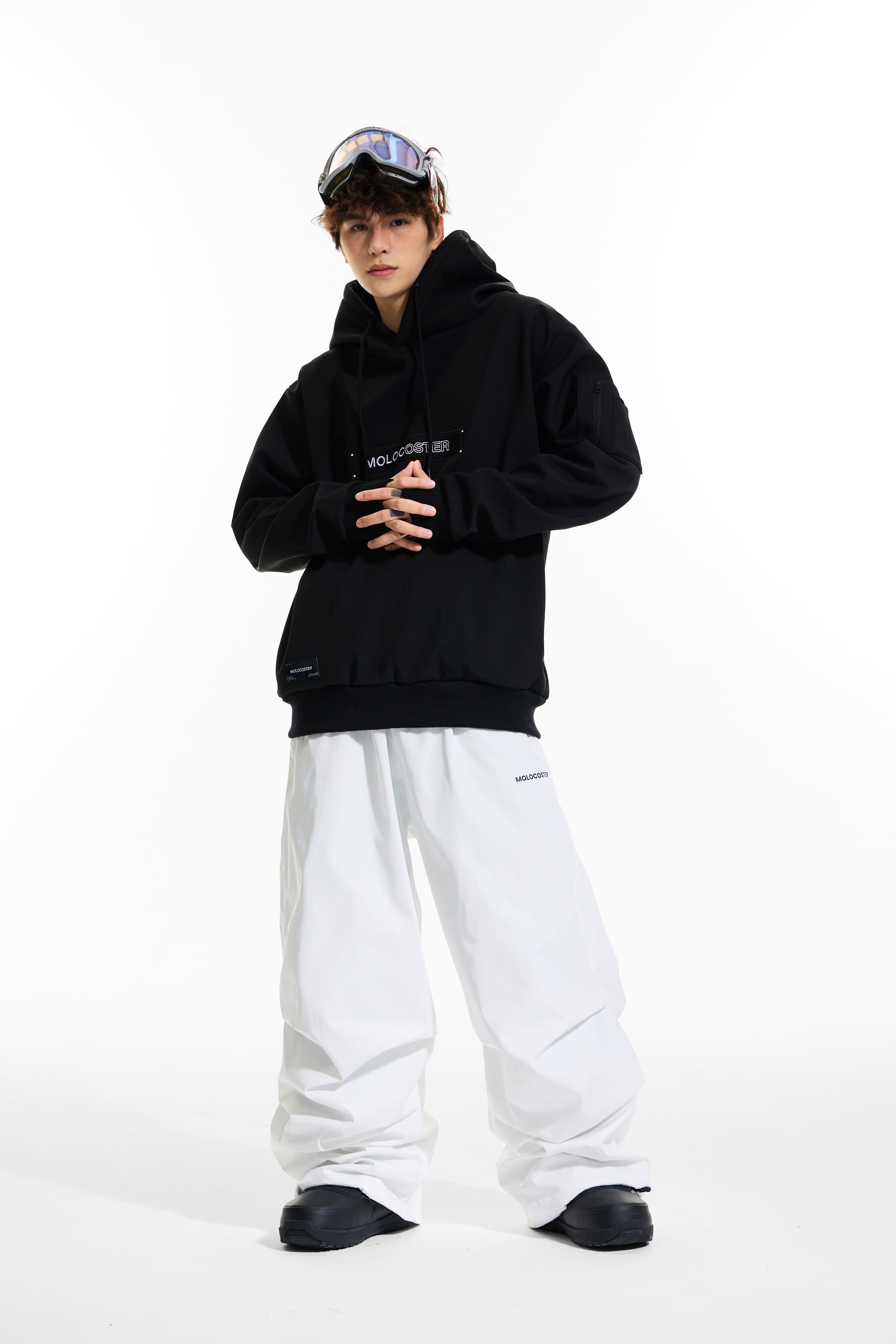 3L Fleece-Lined Baggy Snow Pants – Unisex | Molocoster