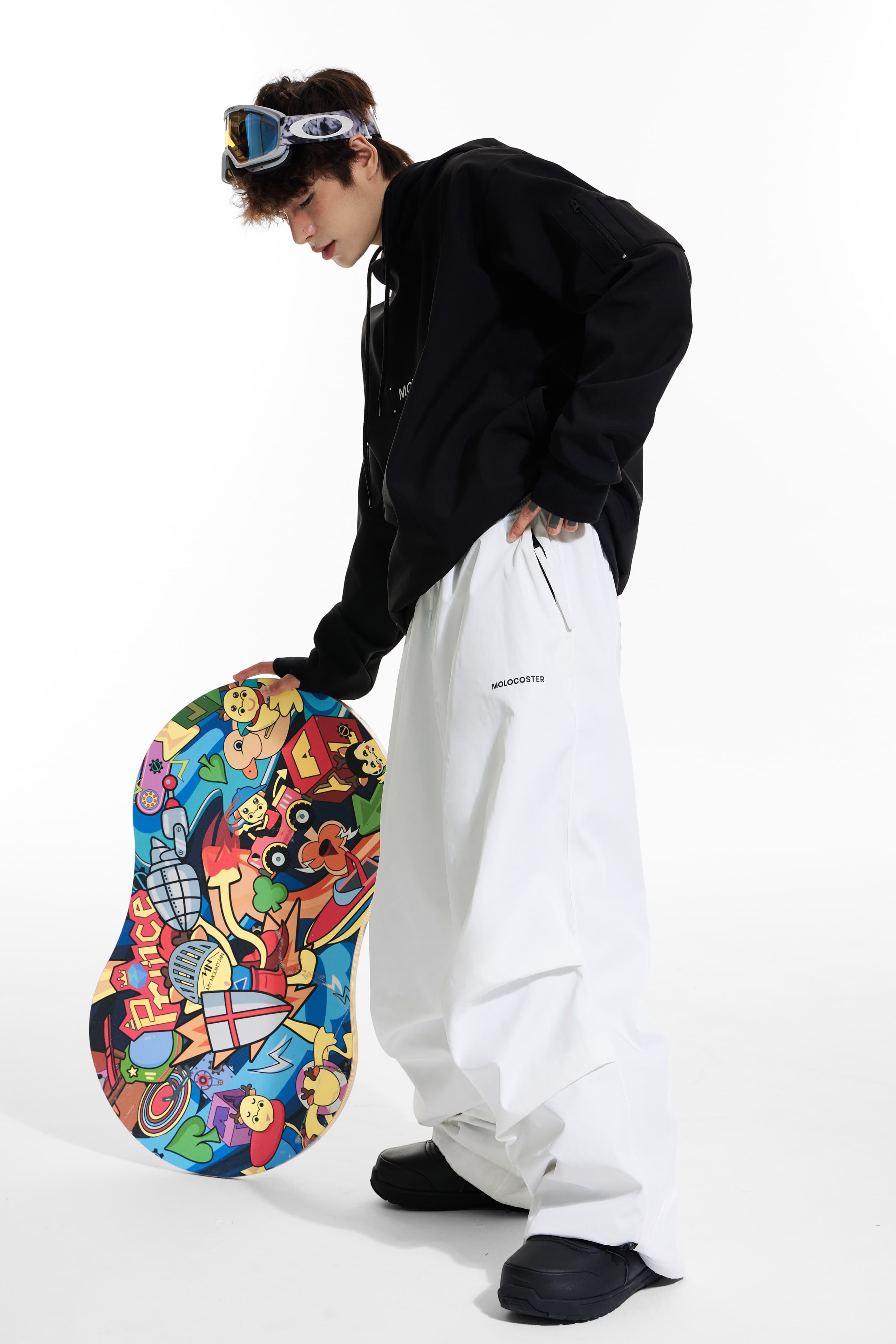 3L Fleece-Lined Baggy Snow Pants – Unisex | Molocoster