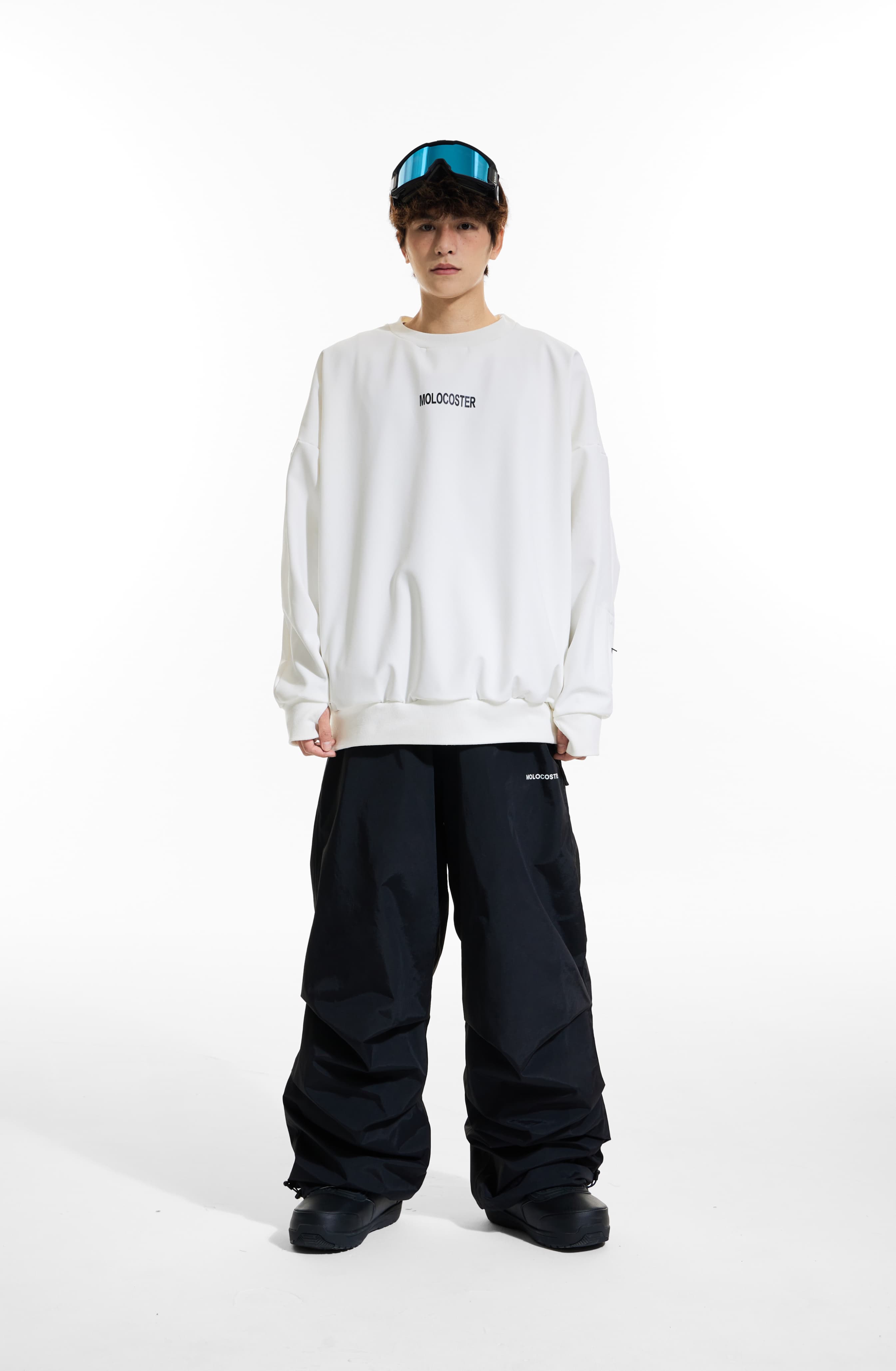 3L Fleece-Lined Baggy Snow Pants – Unisex | Molocoster