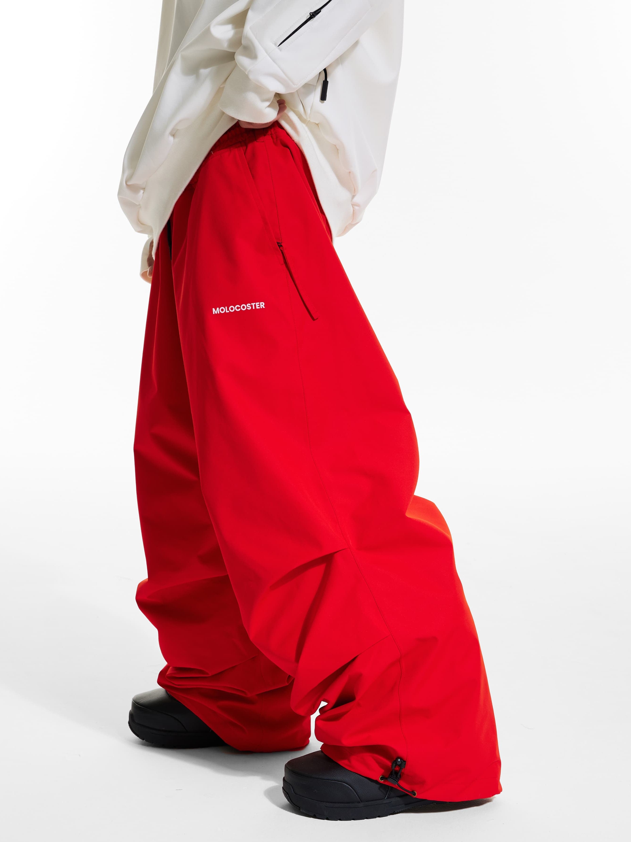 3L Fleece-Lined Baggy Snow Pants – Unisex | Molocoster