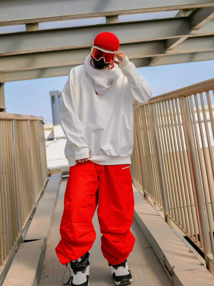 3L Fleece-Lined Baggy Snow Pants – Unisex | Molocoster