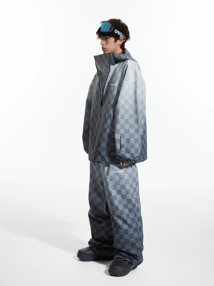 Molocoster Gradient Chess 3L Snow Suit – Unisex