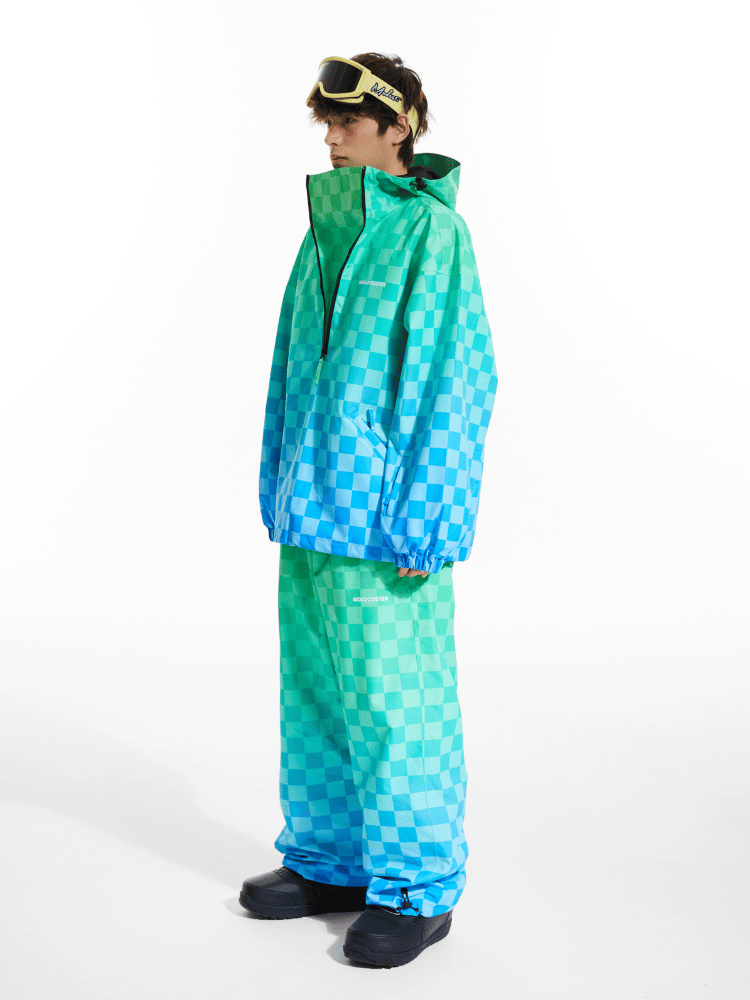 Molocoster Gradient Chess 3L Snow Suit – Unisex