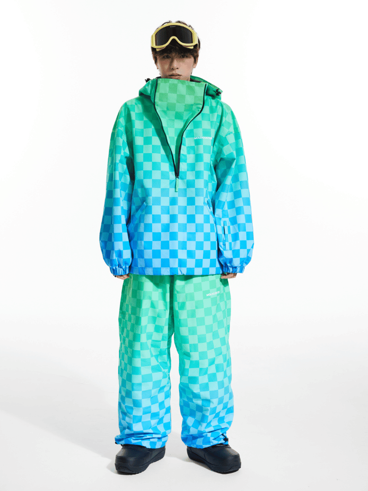 Molocoster Gradient Chess 3L Snow Suit – Unisex