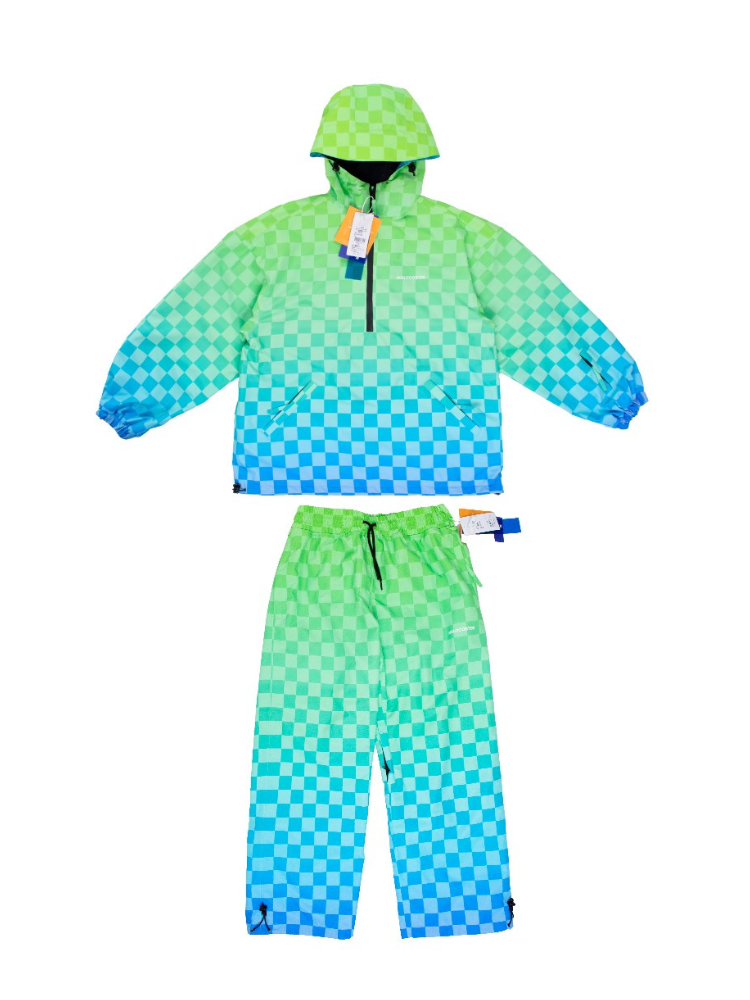Molocoster Gradient Chess 3L Snow Suit – Unisex