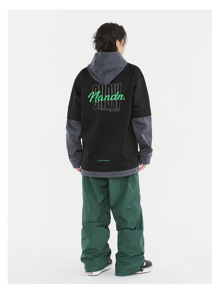 Layered-Sleeve Waterproof Fleece Pullover – Men's | NANDN