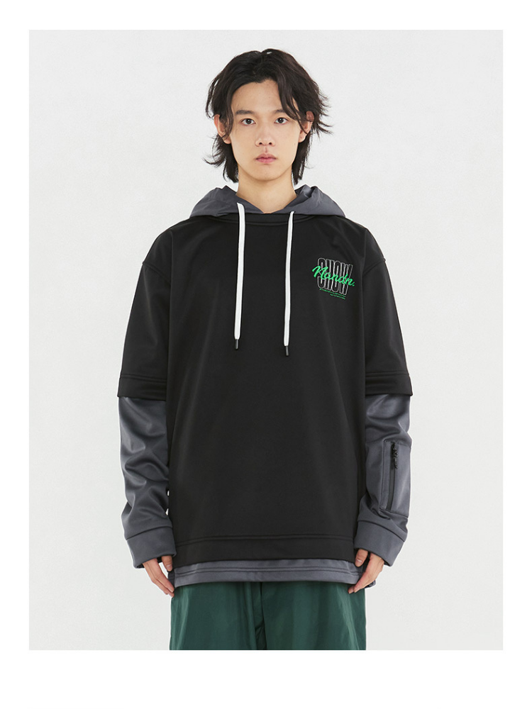 Layered-Sleeve Waterproof Fleece Pullover – Men's | NANDN