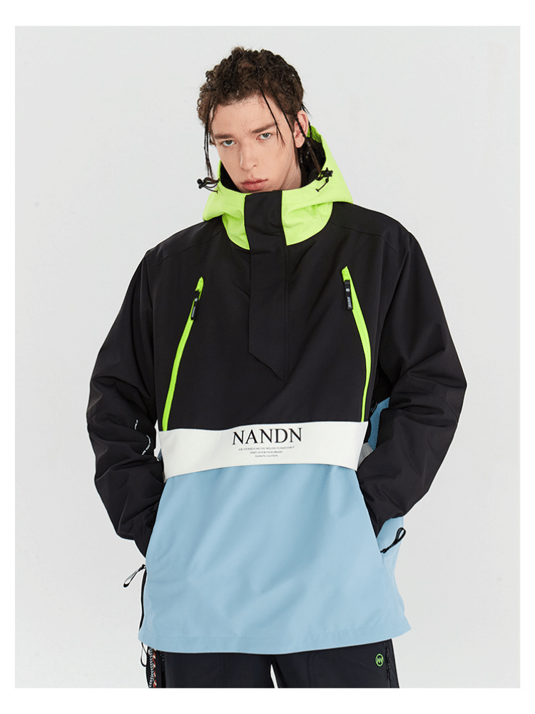 Insulated Colorblock Hood Jacket - Men's | NANDN
