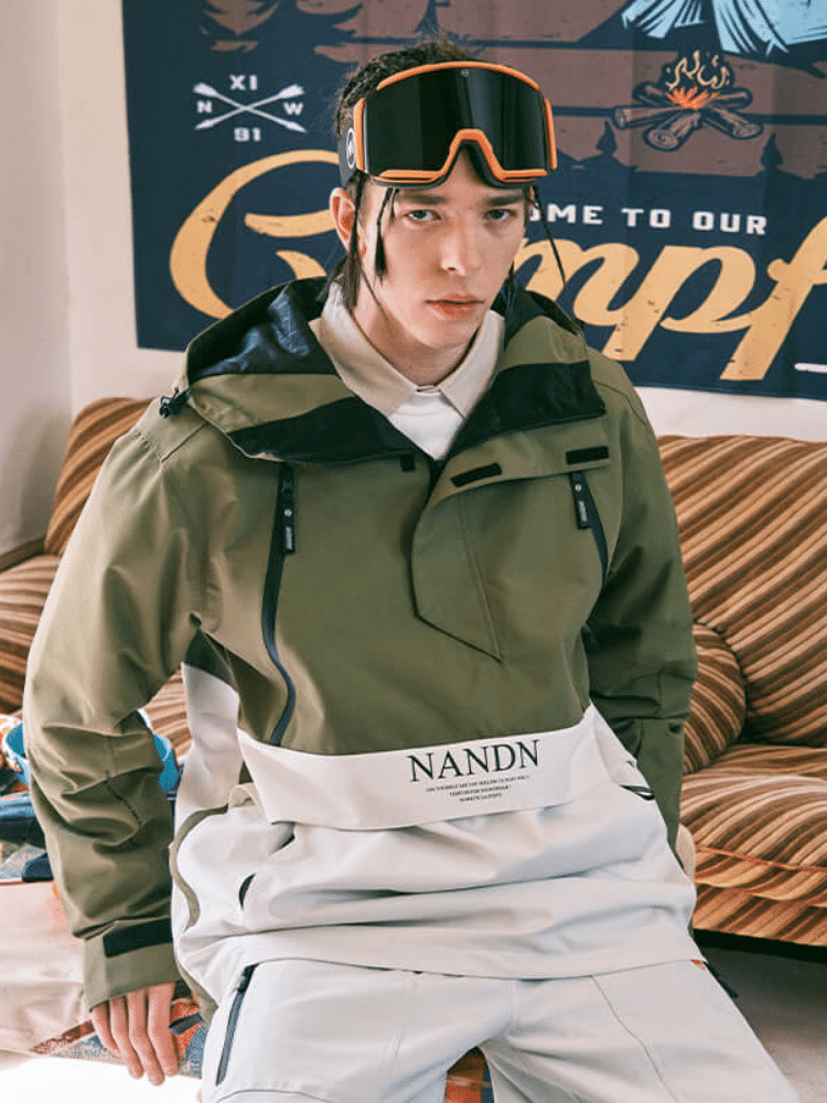 Insulated Colorblock Hood Jacket - Men's | NANDN