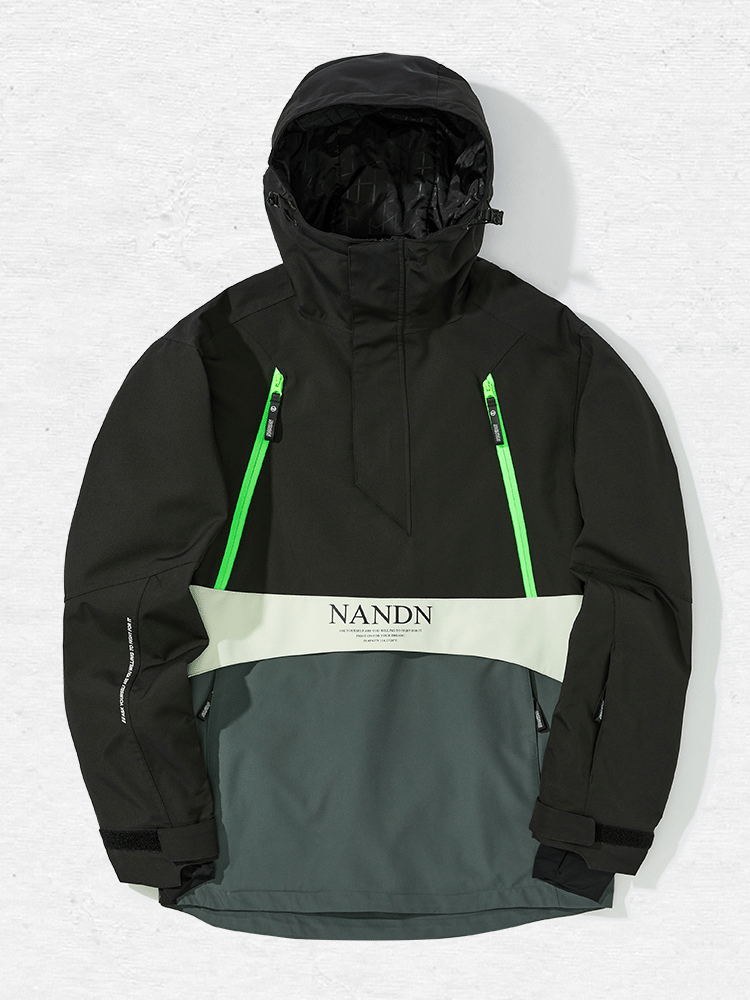 Insulated Colorblock Hood Jacket - Men's | NANDN
