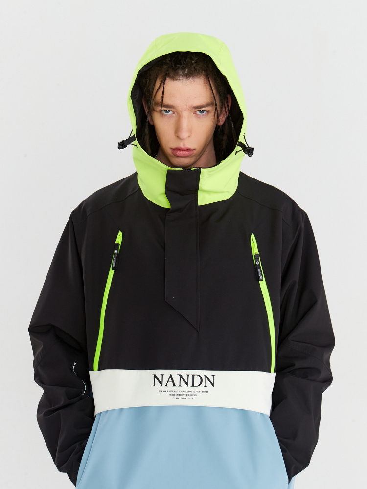Insulated Colorblock Hood Jacket - Men's | NANDN
