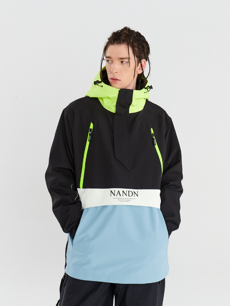 Insulated Colorblock Hood Jacket - Men's | NANDN