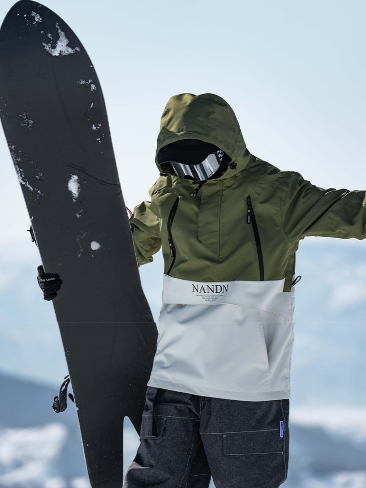 Insulated Colorblock Hood Jacket - Men's | NANDN