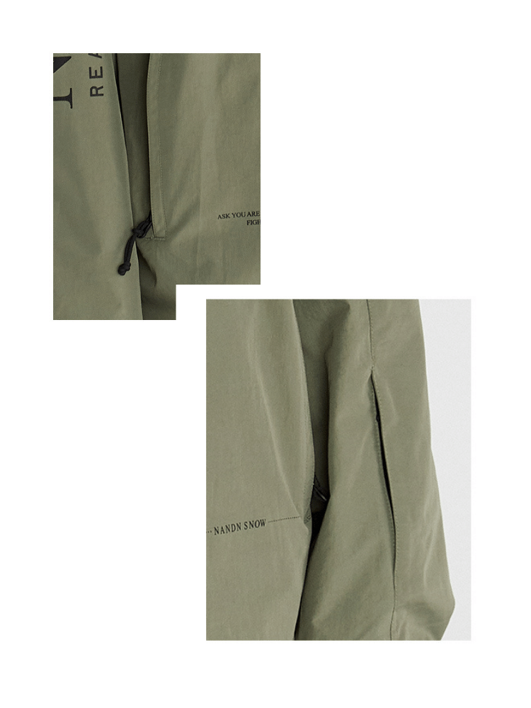 NANDN Outerwear Ski Pullover Shell Jacket - Men's