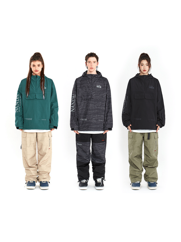 NANDN Outerwear Ski Pullover Shell Jacket - Men's
