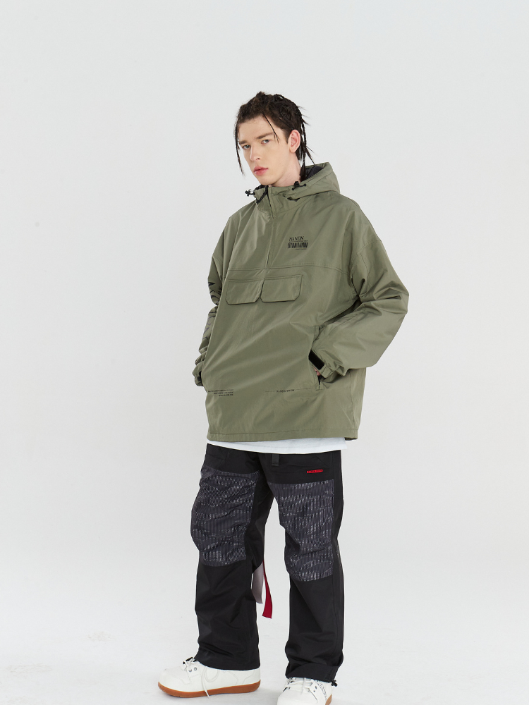 NANDN Outerwear Ski Pullover Shell Jacket - Men's